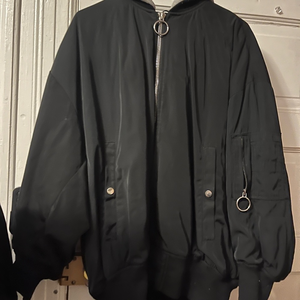 Black Bomber Jacket